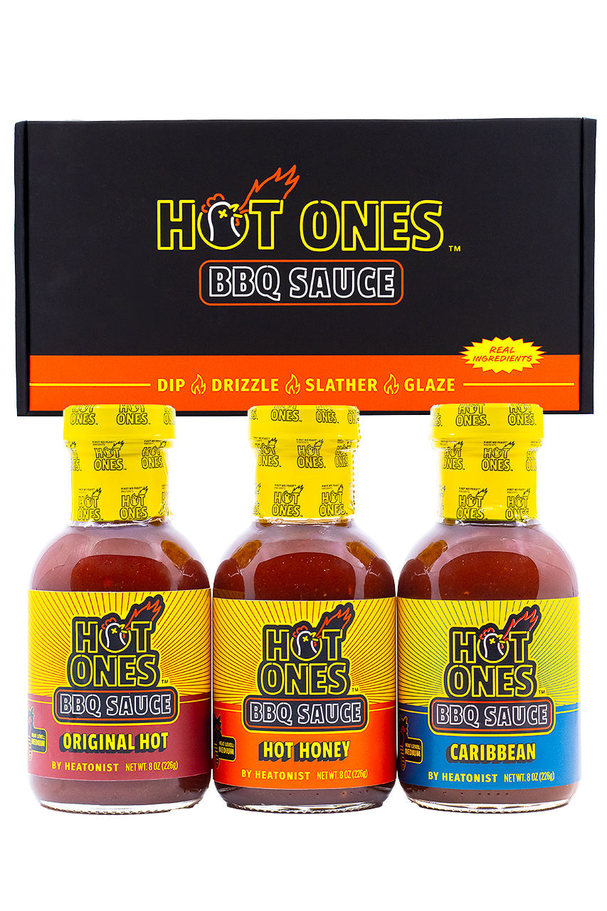 Hot Ones BBQ Trio Pack (Original / Hot Honey / Caribbean) S2