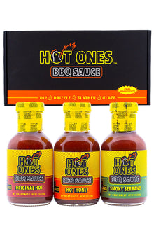 Hot Ones BBQ Trio Pack (Original / Hot Honey / Smoked Serrano) F7