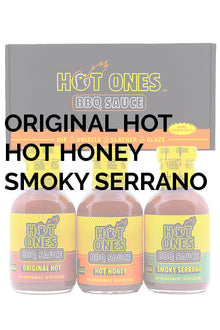 Hot Ones BBQ Trio Pack (Original / Hot Honey / Smoked Serrano) F7