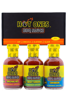 Hot Ones BBQ Trio Pack (Original / Smoked Serrano / Caribbean) F0