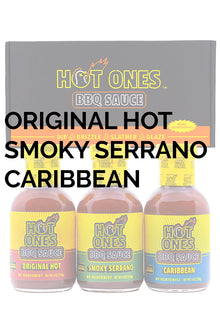 Hot Ones BBQ Trio Pack (Original / Smoked Serrano / Caribbean) R4