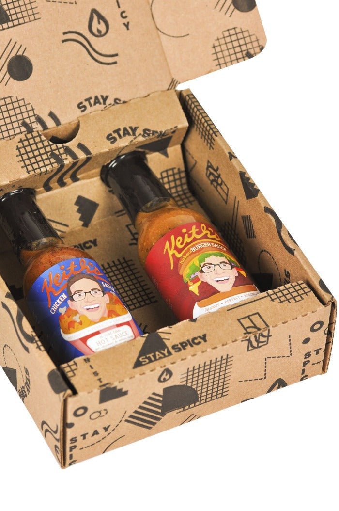 Chicken & Burger Hot Sauce Duo Pack | Keith's F8
